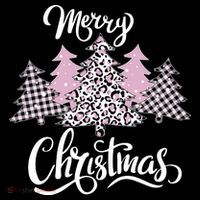 Merry Christmas Pretty And Pink Coaster thumb 2