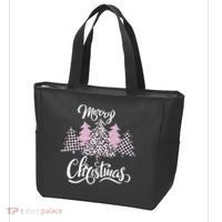 Merry Christmas Pretty And Pink Tote Bag thumb 3