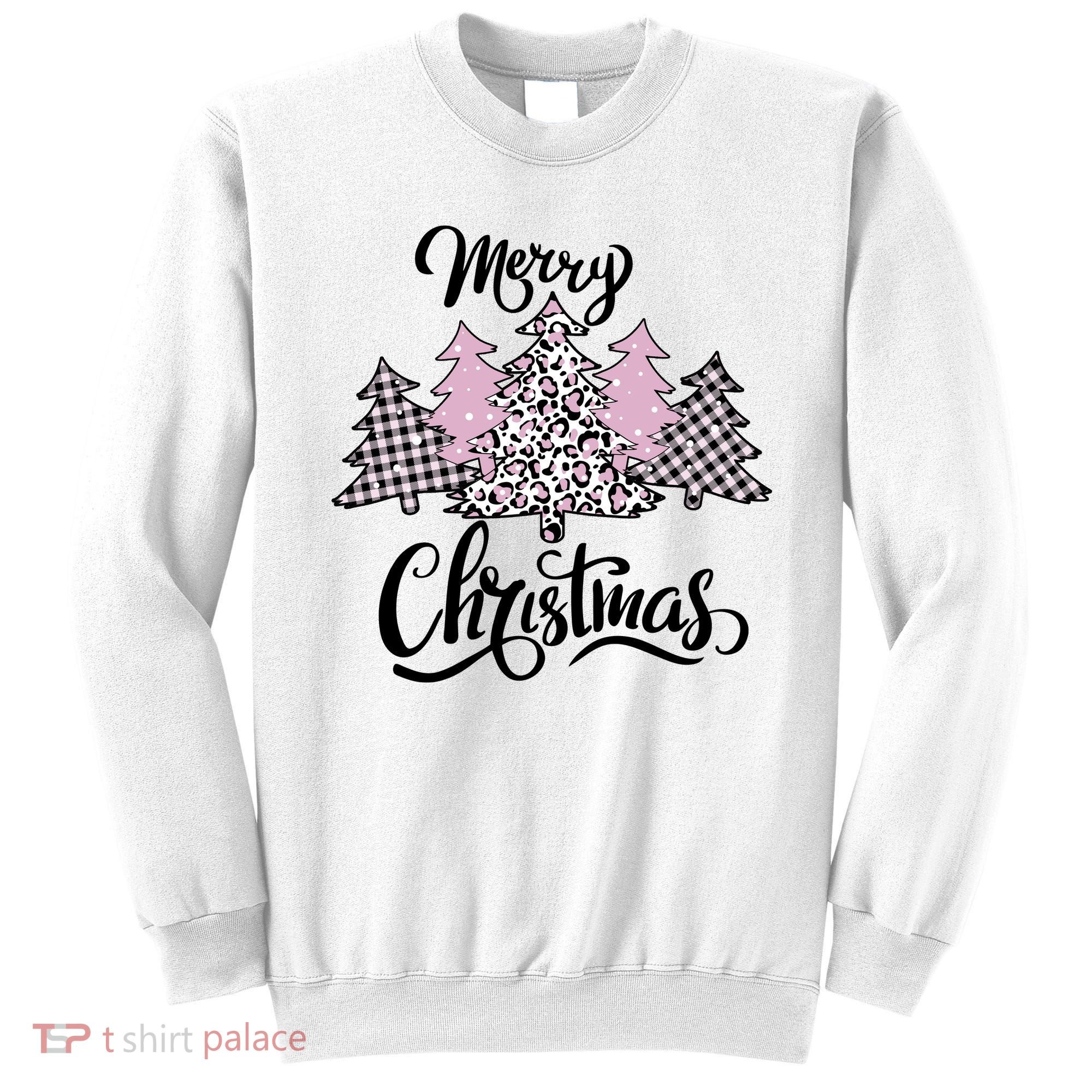 Merry Christmas Pretty And Pink Sweatshirt