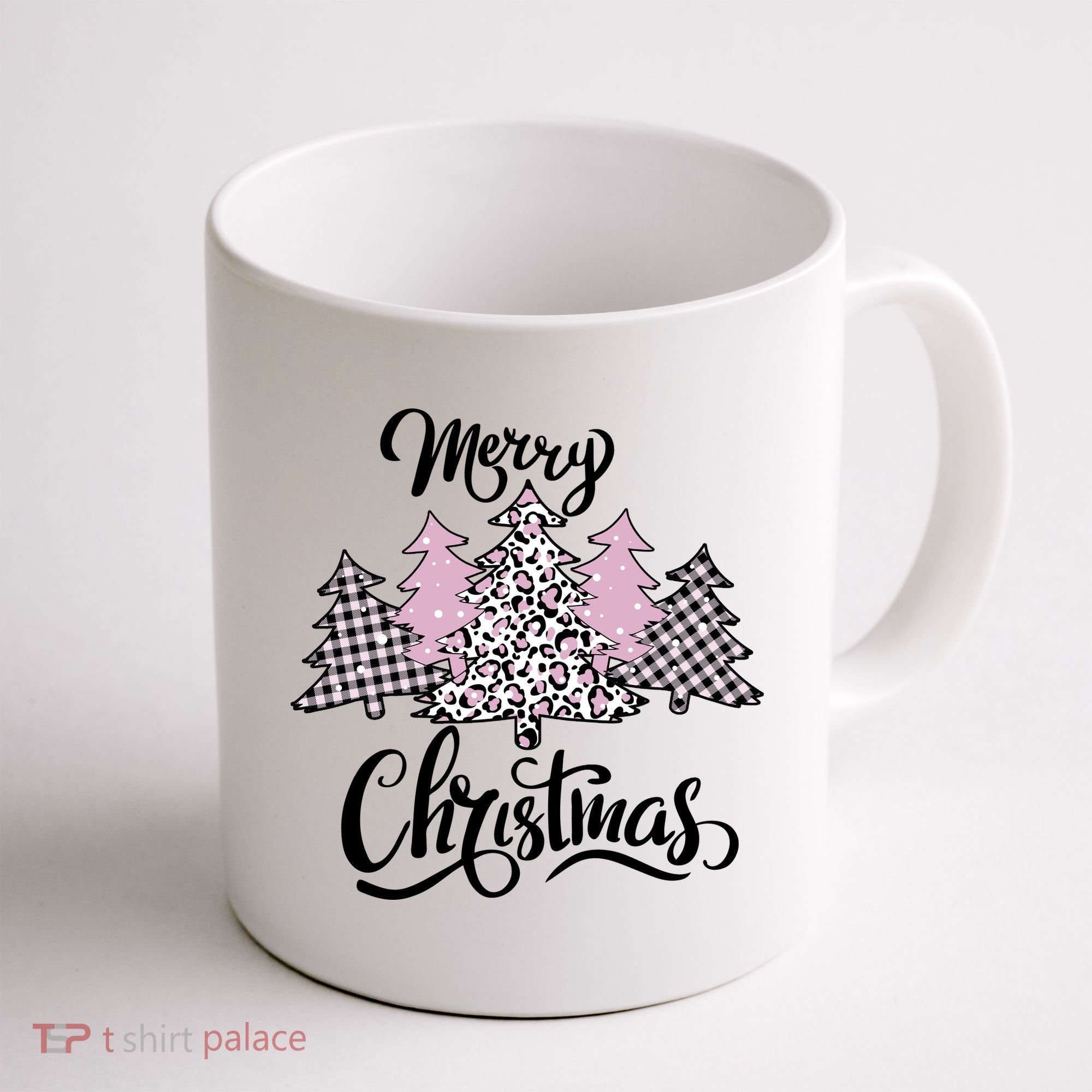 Merry Christmas Pretty And Pink Coffee Mug