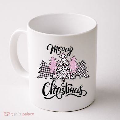 Merry Christmas Pretty And Pink Coffee Mug