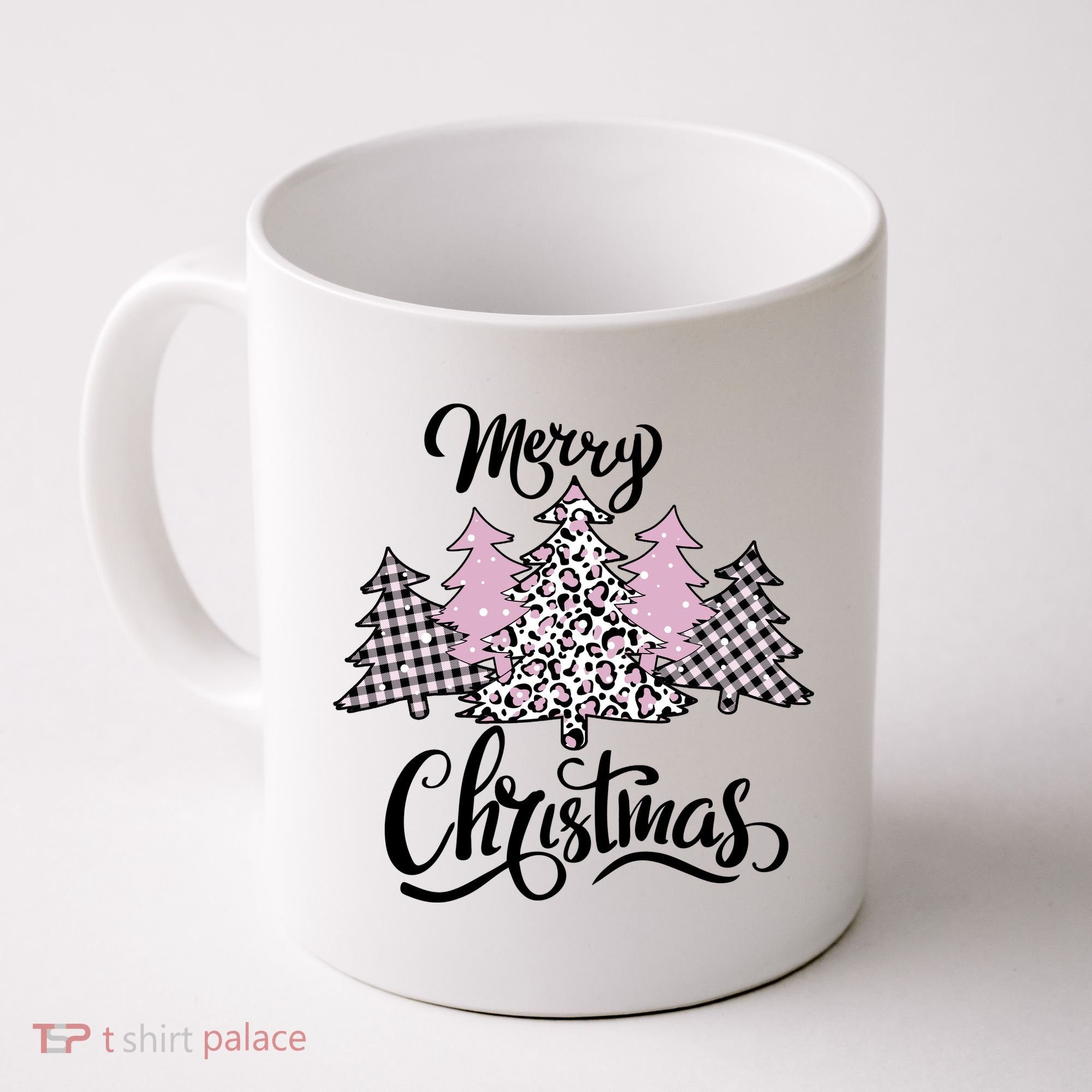 Merry Christmas Pretty And Pink Coffee Mug