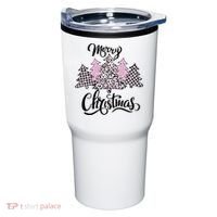 Merry Christmas Pretty And Pink Tumbler thumb 0