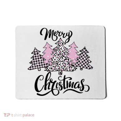 Merry Christmas Pretty And Pink Mousepad
