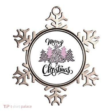 Merry Christmas Pretty And Pink Ornament