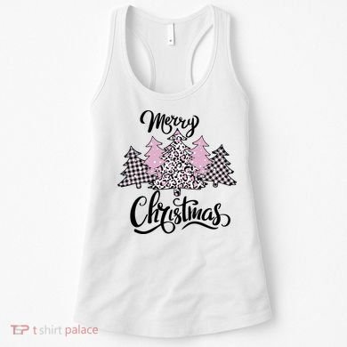Merry Christmas Pretty And Pink Women's Tank Top
