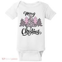 Merry Christmas Pretty And Pink Baby Bodysuit thumb 0