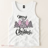 Merry Christmas Pretty And Pink Tank Top thumb 2