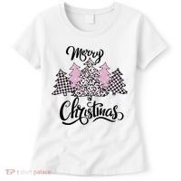 Merry Christmas Pretty And Pink Women's T-Shirt thumb 0