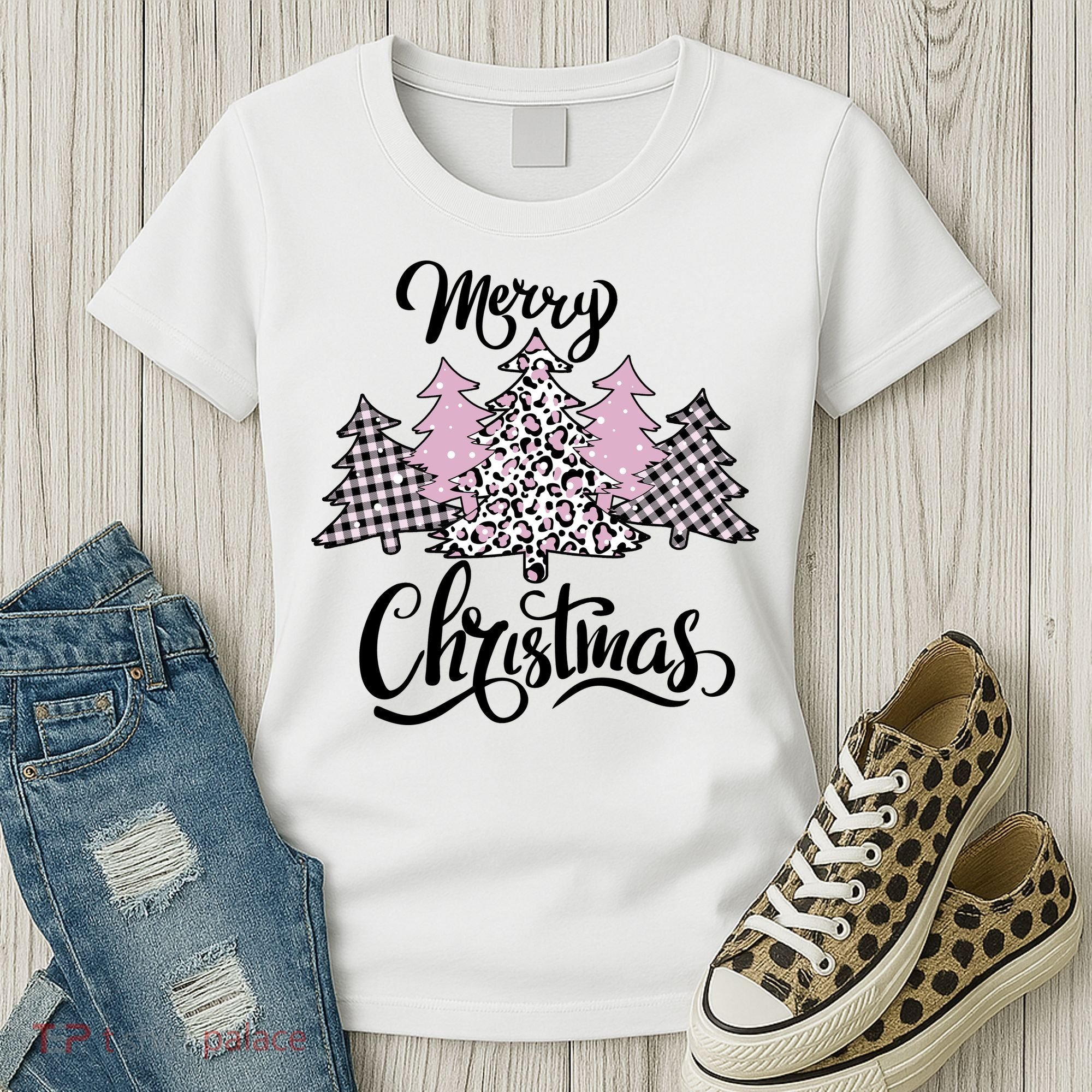 Merry Christmas Pretty And Pink Women's T-Shirt