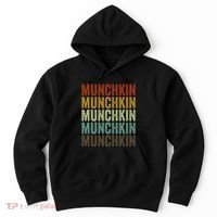 Munchkin Cat Retro Hoodie thumb 0