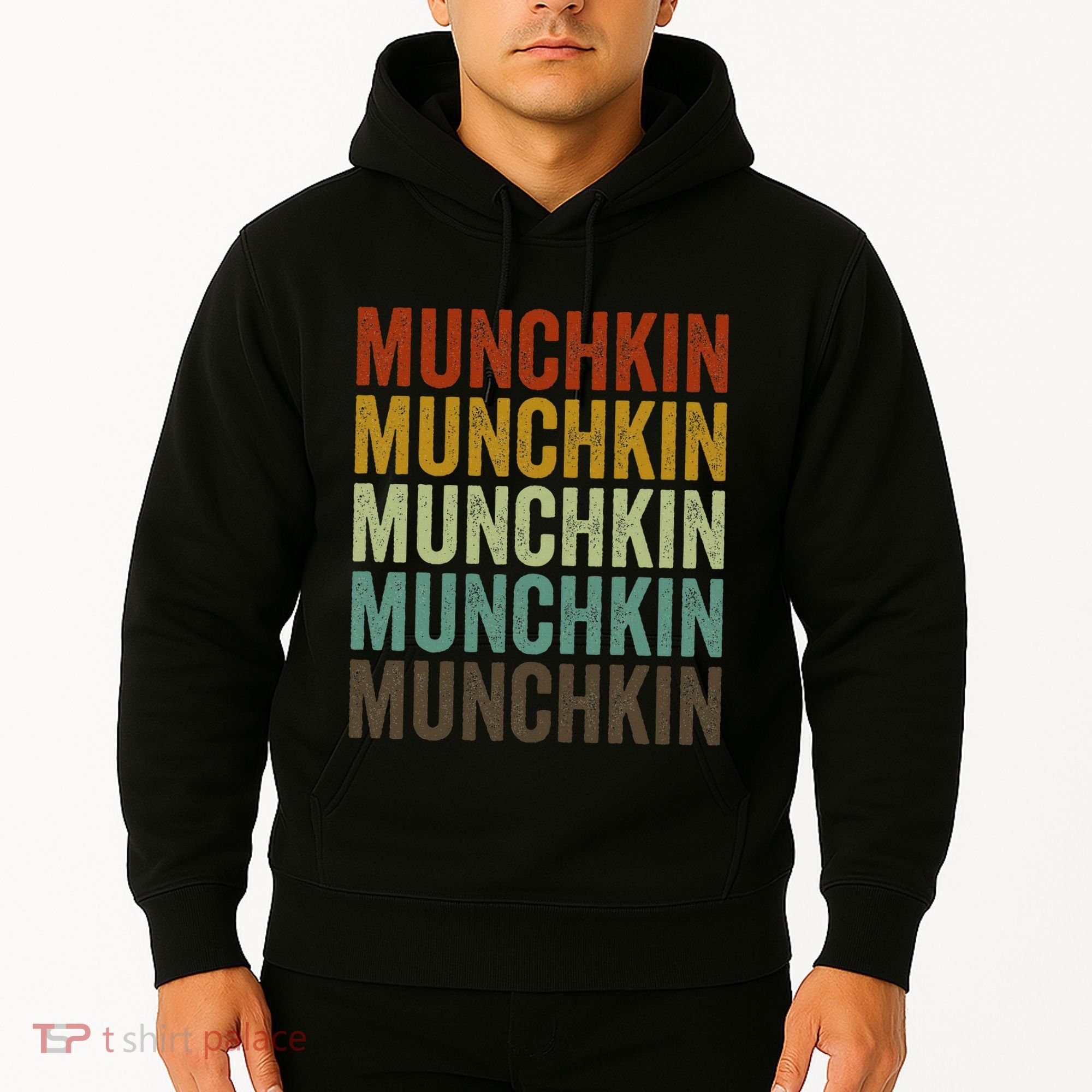 Munchkin Cat Retro Hoodie