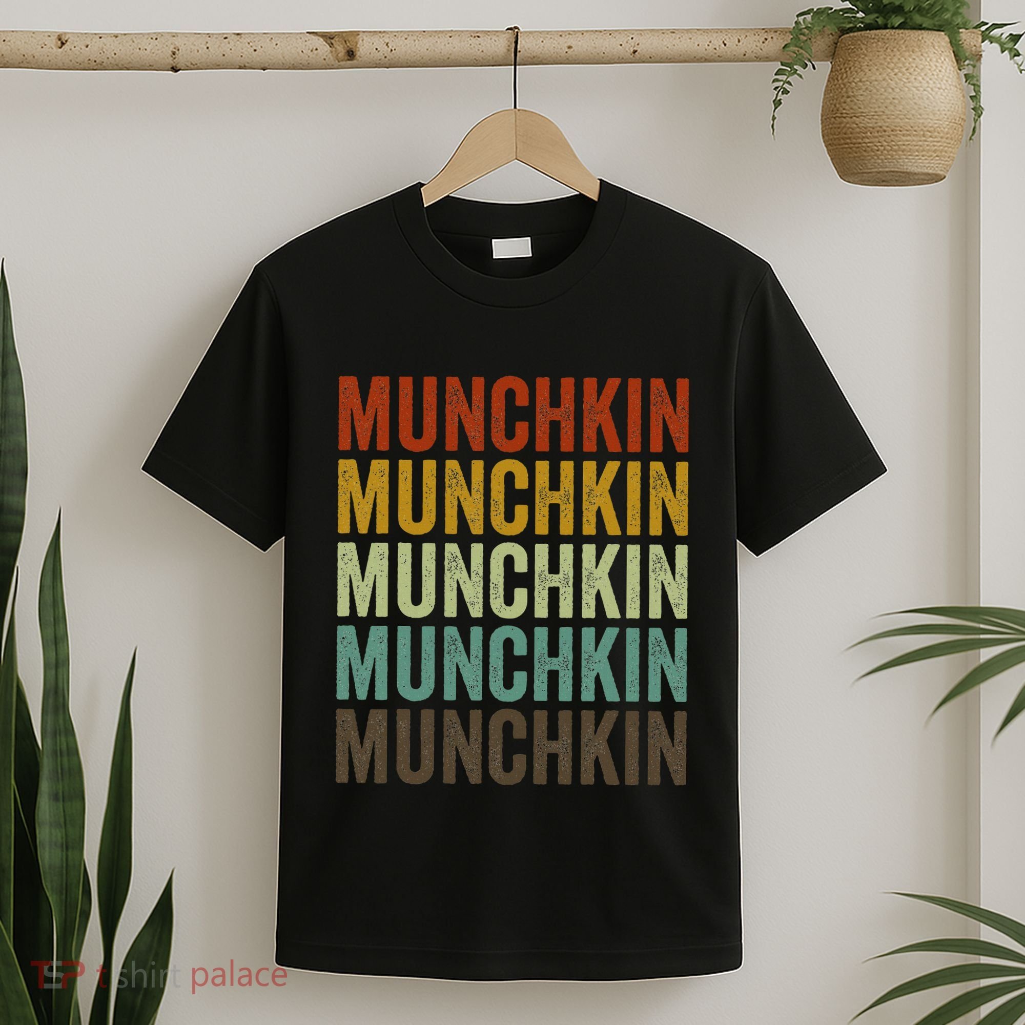 Munchkin Cat Retro T-Shirt