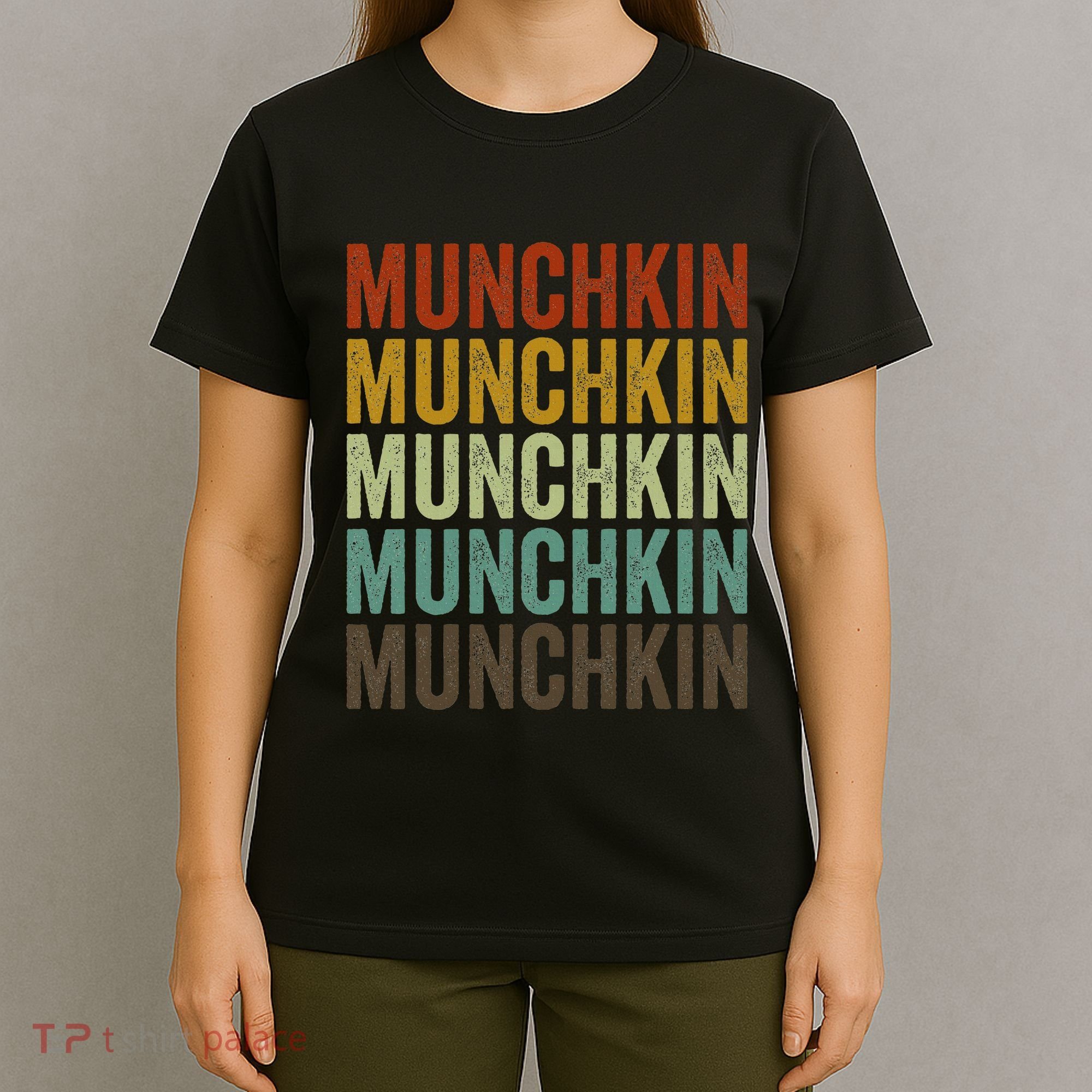 Munchkin Cat Retro T-Shirt