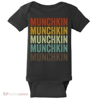 Munchkin Cat Retro Baby Bodysuit