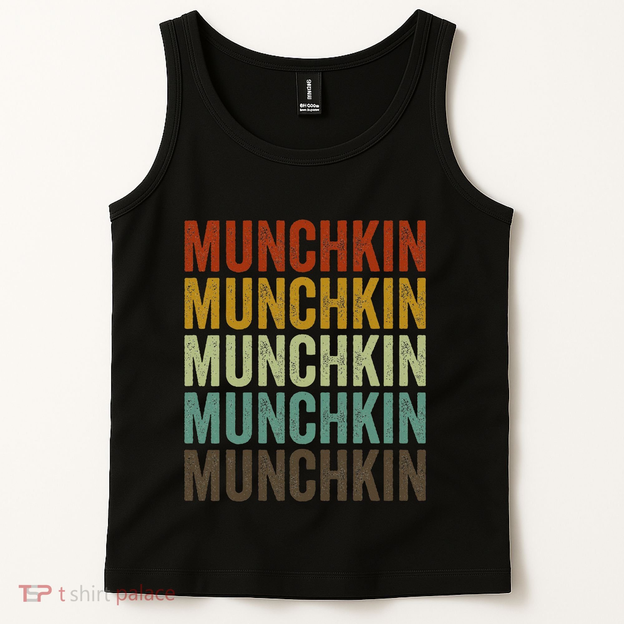 Munchkin Cat Retro Tank Top