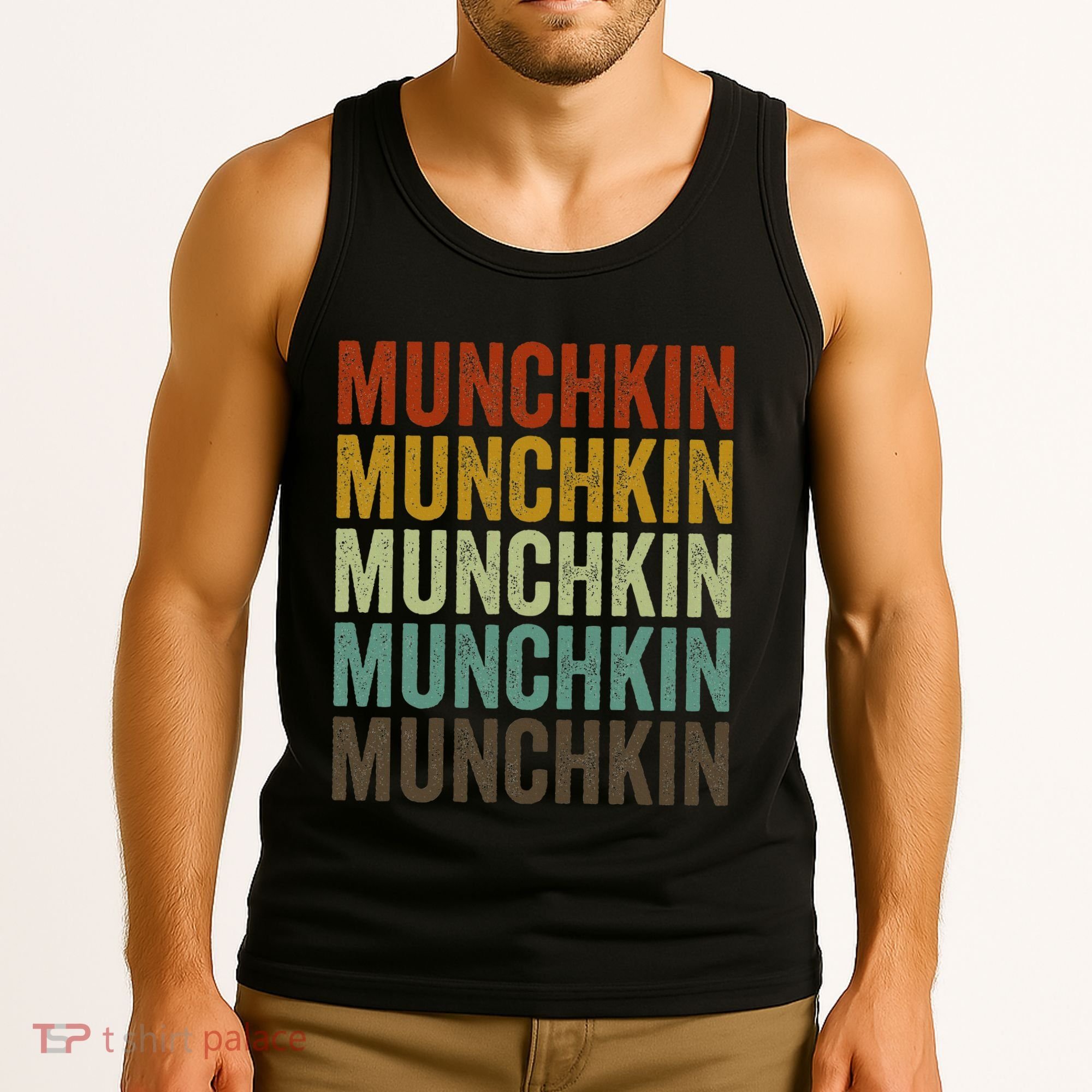 Munchkin Cat Retro Tank Top