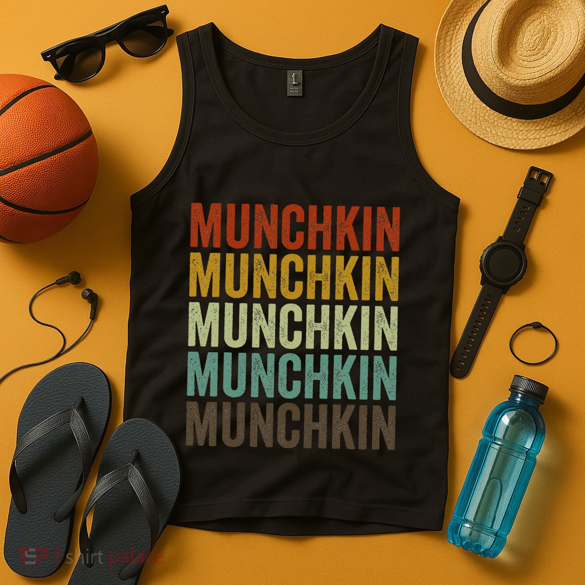 Munchkin Cat Retro Tank Top