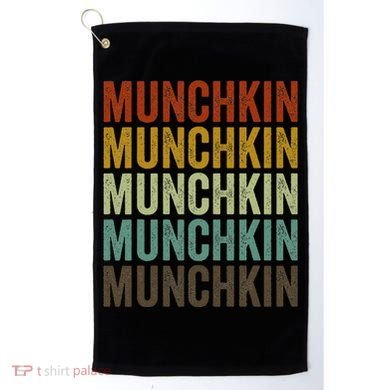 Munchkin Cat Retro Golf Towel