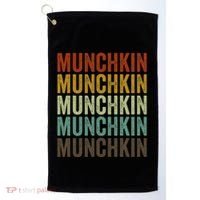 Munchkin Cat Retro Golf Towel thumb 0