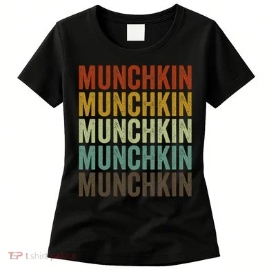 Munchkin Cat Retro Women's T-Shirt