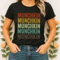 Munchkin Cat Retro Women's T-Shirt thumb 2
