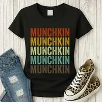 Munchkin Cat Retro Women's T-Shirt thumb 3