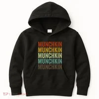 Munchkin Cat Retro Kids Hoodie thumb 0
