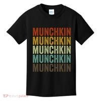 Munchkin Cat Retro Kids T-Shirt thumb 0