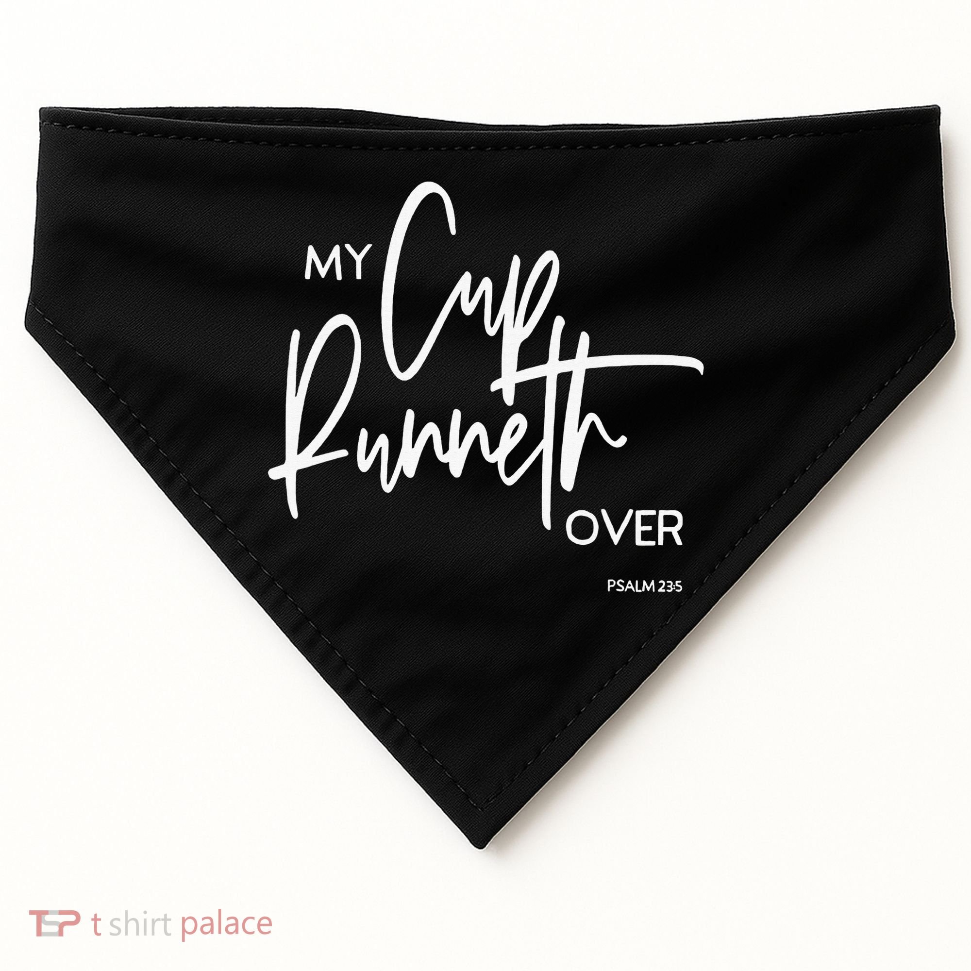 My Cups Runneth Over Joy Peace Hope and Love USA-Made Doggie Bandana