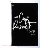 My Cups Runneth Over Joy Peace Hope and Love Golf Towel thumb 0