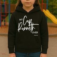 My Cups Runneth Over Joy Peace Hope and Love Kids Hoodie thumb 3