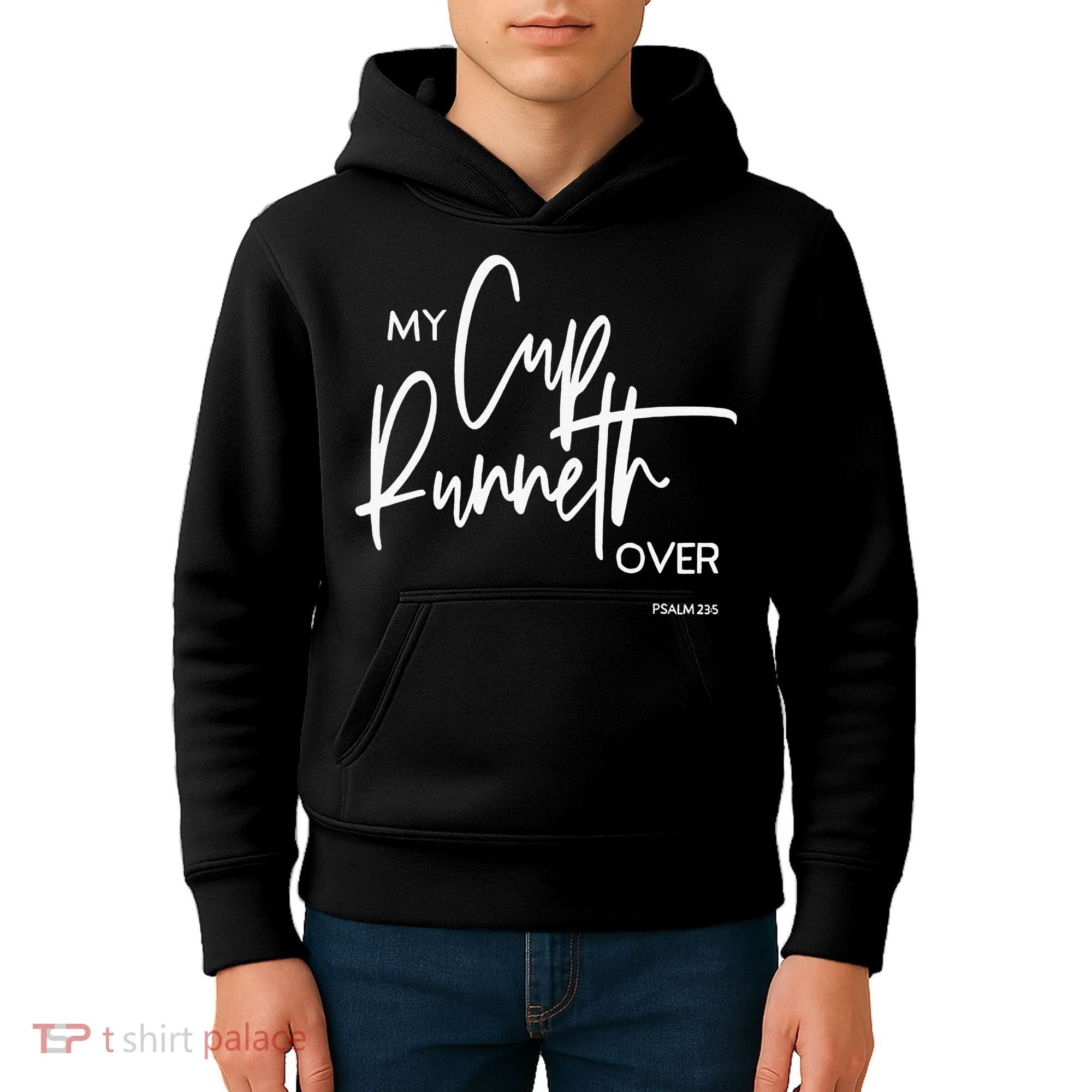 My Cups Runneth Over Joy Peace Hope and Love Kids Hoodie