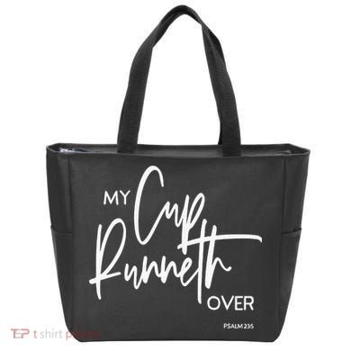 My Cups Runneth Over Joy Peace Hope and Love Tote Bag