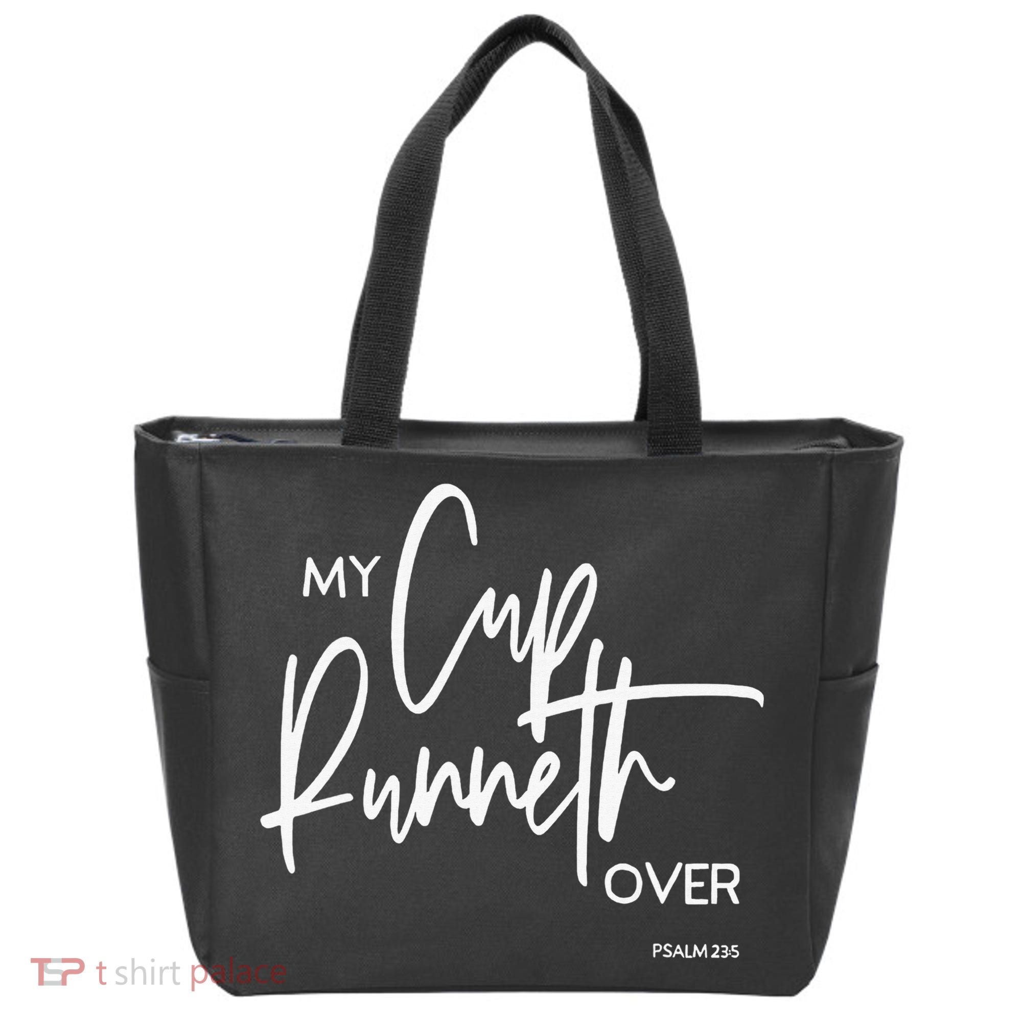 My Cups Runneth Over Joy Peace Hope and Love Tote Bag