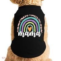 Mama Cheetah Rainbow Heart Doggie Tank thumb 0