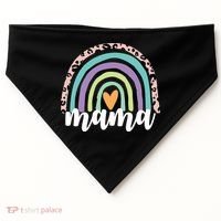 Mama Cheetah Rainbow Heart USA-Made Doggie Bandana thumb 0
