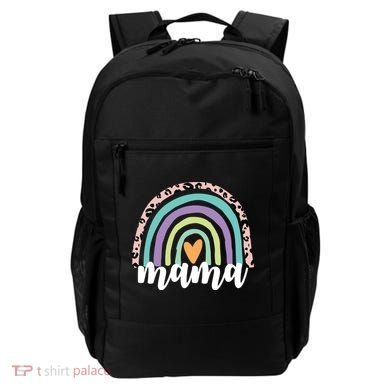 Mama Cheetah Rainbow Heart Backpack