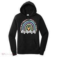 Mama Cheetah Rainbow Heart Women's Hoodie thumb 0