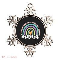 Mama Cheetah Rainbow Heart Ornament thumb 0