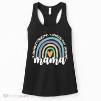 Mama Cheetah Rainbow Heart Women's Tank Top thumb 0