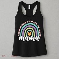 Mama Cheetah Rainbow Heart Women's Tank Top thumb 3