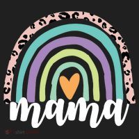 Mama Cheetah Rainbow Heart Golf Towel thumb 3
