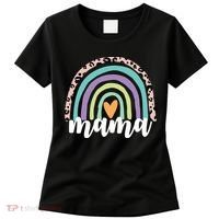 Mama Cheetah Rainbow Heart Women's T-Shirt thumb 0