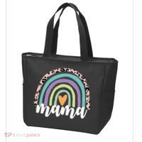 Mama Cheetah Rainbow Heart Tote Bag thumb 3