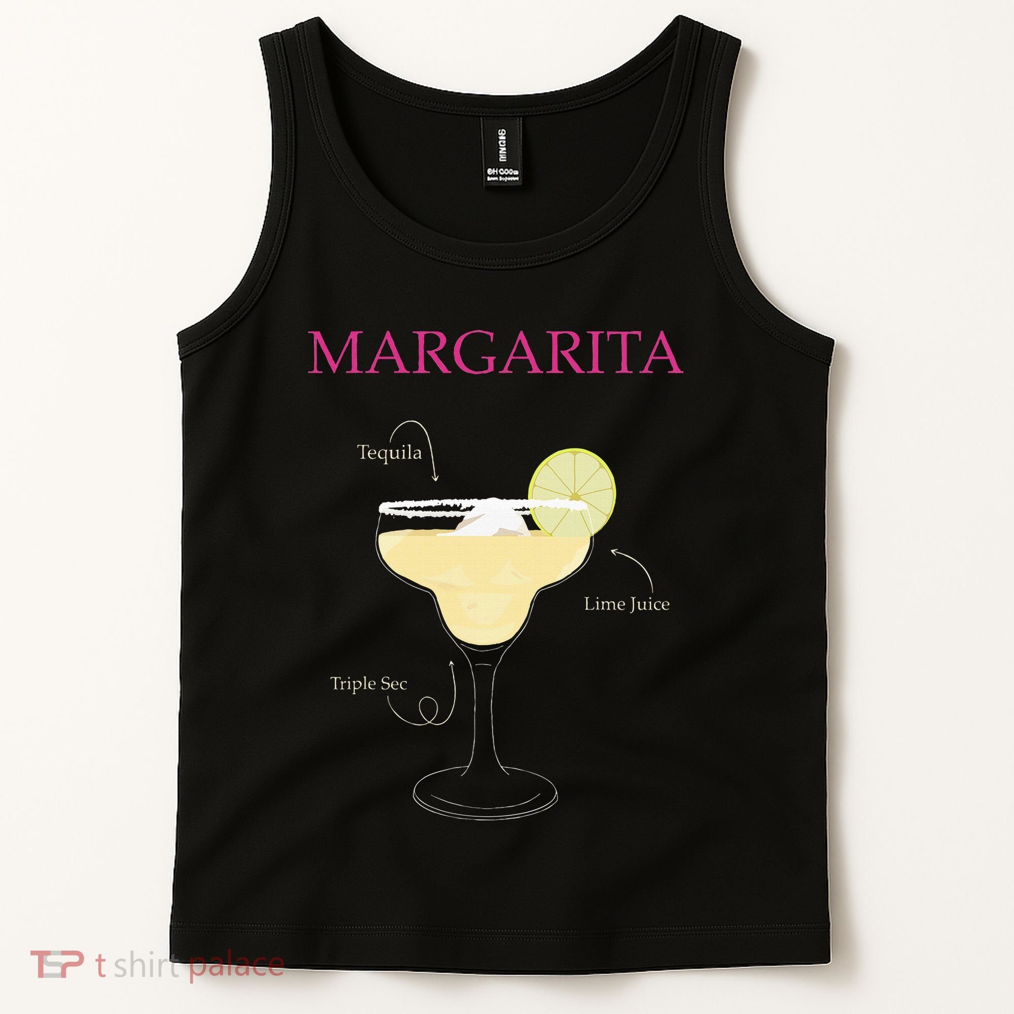 Margarita Cocktail Recipe Tank Top