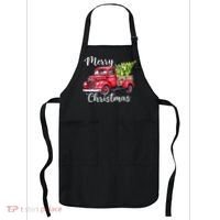 Merry Christmas Red Truck Apron thumb 0
