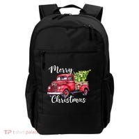 Merry Christmas Red Truck Backpack thumb 0