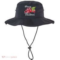 Merry Christmas Red Truck Bucket Hat thumb 0