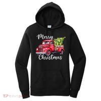 Merry Christmas Red Truck Women's Hoodie thumb 0